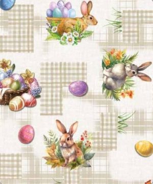 Plastični prt okrogli-44